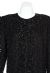 Asymmetric Hand Beaded Jacket with Floral Border in closeup