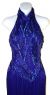 Halter Neck Off Shoulder Pageant Gown in close up