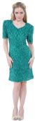 Main image of Short Sleeve Sequined Cocktail Dress