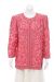 Satin Bow and Beads Jacket in Rose Pink