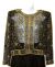 See Thru Sequin Beaded Jacket in Black/Gold