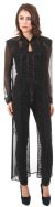 Main image of High Collar Full Sleeves Long Sheer Beaded Jacket