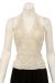 Flowered Wonderland Hand Beaded HalterTop in Ivory