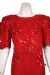 Short Sleeved 2-Piece Floral Print Dress in close-up