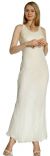 Main image of Broad Strapped Cascading Beads Formal Evening Dress
