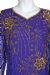 V-Neck Floral Print Mother of the Bride Dress in closeup