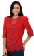 Fully Sequin Beaded Blouse in Red