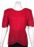 Fully Beaded Blouse with Decorative Hem and Sleeve in Fuchsia