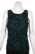 Broad Strapped Sequin Beaded Blouse in Navy