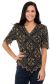Main image of Elaborated Mosaic Detail Hand Beaded/Sequined Blouse