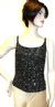 Main image of Black/Silver Sequin Beaded Blouse