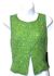 Sleevless Sequined Blouse with Knot Back in Green