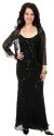 Main image of Two piece Full Length Beaded Formal Dress