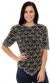 Main image of Upside Down Fans Design Hand Beaded/Sequin Blouse