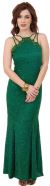 Multi Strapped Beaded Formal Gown with Flared Skirt in alternative picture