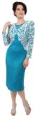 Keyholed Back Beaded Short Dress in alternative image