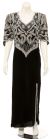Main image of Short Sleeved Elegantly Sequined Evening Gown