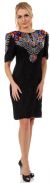 Main image of Artistic Bodice Short Formal Sequined Dress with Keyhole 