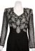 Tea Length Sequin Beaded Cocktail Dress in close-up