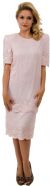 Main image of Round Neck Knee length Tiered Beaded Formal Dress