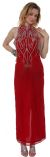 Main image of Halter Neck Beaded Formal Dress