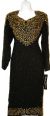 Main image of Tea Length Full Sleeves Sequined Formal Dress