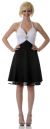 Halter Neck Party Dress with Shirred Bust in Elegant Black