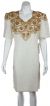 Main image of V-neck Floral Beaded Pattern Short Dress
