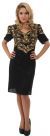 Main image of V-neck Half Sleeves Sequined Formal Dress