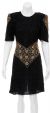 Main image of Floral Belted Hand Beaded Short Dress