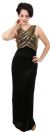 Main image of Sleeveless Long Formal Dress with Wrap Style Beaded Bodice