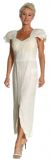 Main image of Flutter Sleeves Beaded Formal Dress with U-Cut Hem