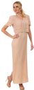 Main image of Short Sleeves Long Sequined Formal Mother of the Bride Dress