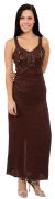Main image of Boxy Beaded Formal Gown with Patterned Bodice 