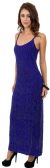 Main image of Spaghetti Straps Floral Beaded Pattern Long Formal Dress