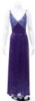 Main image of Hand Beaded Long Cocktail Dress