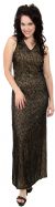 Main image of V-Neck Hand Beaded Sequin Evening Dress