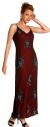 Main image of Full Length Floral Beadwork Formal Dress