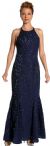 Main image of Flare Beaded Open Back Formal Dress