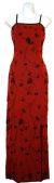 Full Length Formal Cocktail Dress  in Red/Black