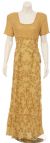 Main image of Full Length Flower Designed Evening Gown
