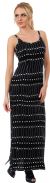 Main image of Geometric Beaded Pattern U-Neck Long Formal Dress