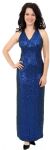 Main image of Sequined Formal Dress with Open back & criss-cross straps