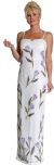 Main image of square Neck Beaded Evening Dress with Painted Tulips