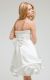 Bridal Satin Strapless Cocktail dress with beaded bodice  in alternative picture