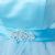 Strapless Satin Bust Party Dress with Shiny Mesh Skirt in Aqua
