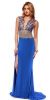 Main image of Mesh Rhinestones Bodice Long Prom Pageant Dress