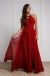 Main image of High Round Neck Princess Cut Long Bridesmaid Dress