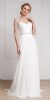 Main image of Rhinestone Accented Drop Sleeve Formal Gown