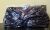 Front Twist Sequined Evening Bag with Metal Trim in Black